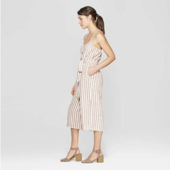 UNIVERSAL THREAD Striped Wide Leg Jumpsuit XL - Picture 3 of 7